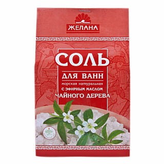 Sól do Kąpieli z Olejkiem z Drzewa Herbacianego - Żelana 500 g