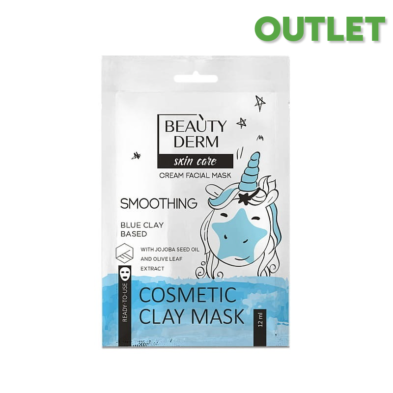 Maseczka kremowo-glinkowa z niebieską glinką