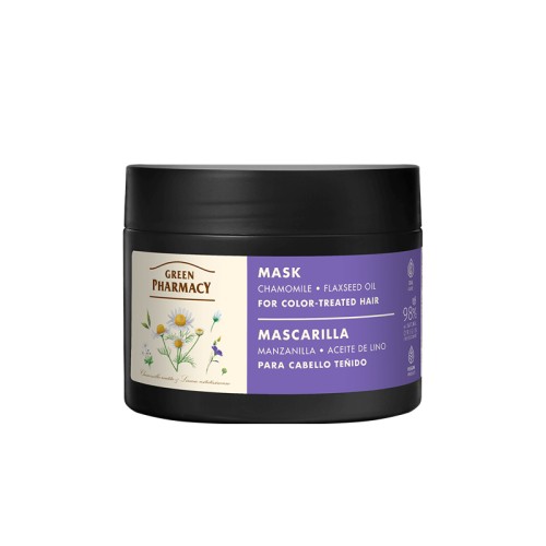 Green Pharmacy Maska do wlosow farbowanych Rumianek Len 300ml.jpg