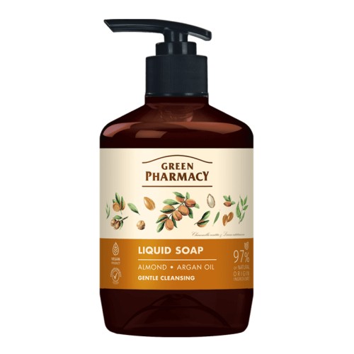 Green Pharmacy Mydlo w plynie Migdal Argan 460ml.jpg