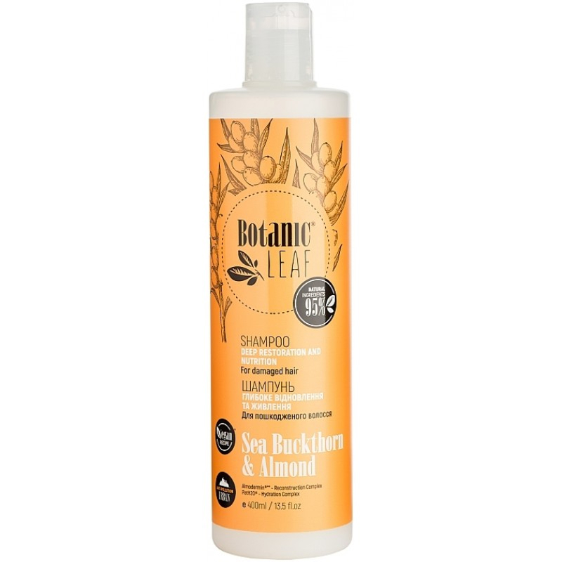 Botanic Leaf Szampon dla włosów zniszczonych Odżywienie i Wygładzenie 400ml.jpg