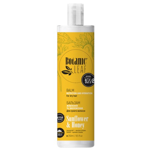 Botanic Leaf Odżywka dla włosów suchych Słonecznik i Miód 250ml.jpg