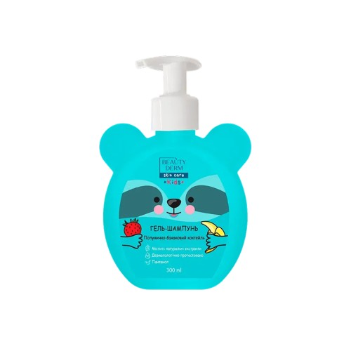 Beauty Derm Kids Żel Szampon 2w1 do włosów i ciała zapach truskawka banan 300ml.jpg